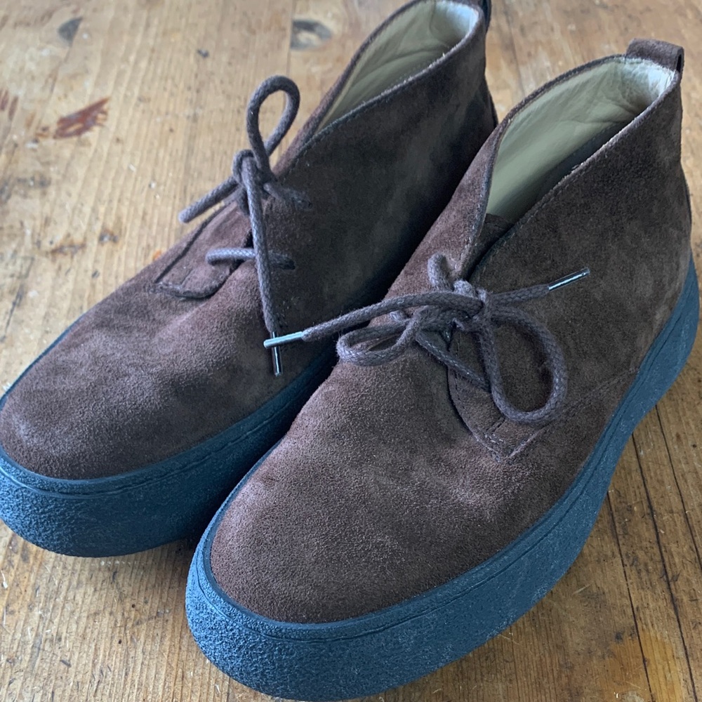 Tods Men's Brown Suede Desert Boots - Picture 4 of 16